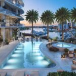 St Regis Bahia Mar Fort Lauderdale Luxurious poolside with palm trees
