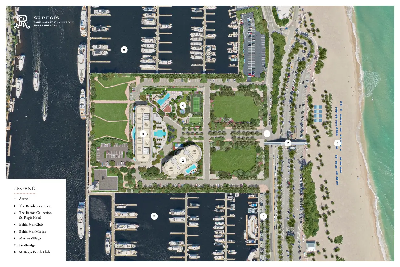 St Regis Bahia Mar Site Plan