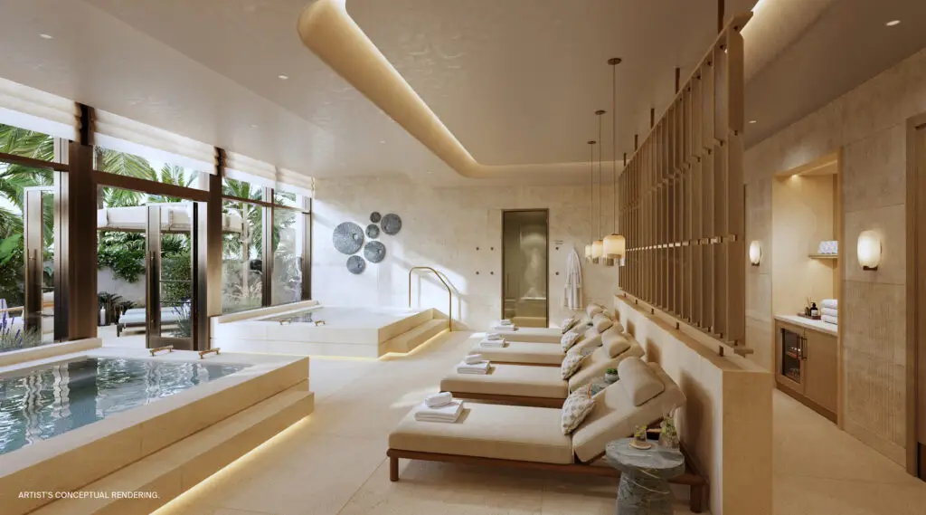 Private spa at St. Regis Residences Bahia Mar