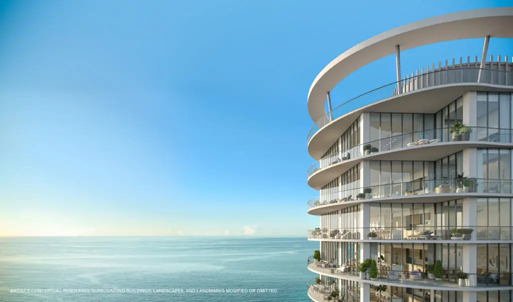 St Regis Bahia Mar Site Map - twin residential towers at the marina